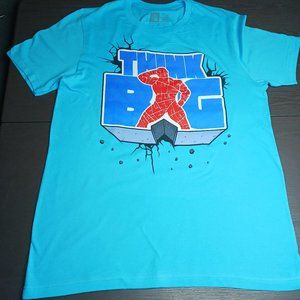 Think Big The New Day Authentic WWE Authentic Merch T-Shirt, Teal, Size Large